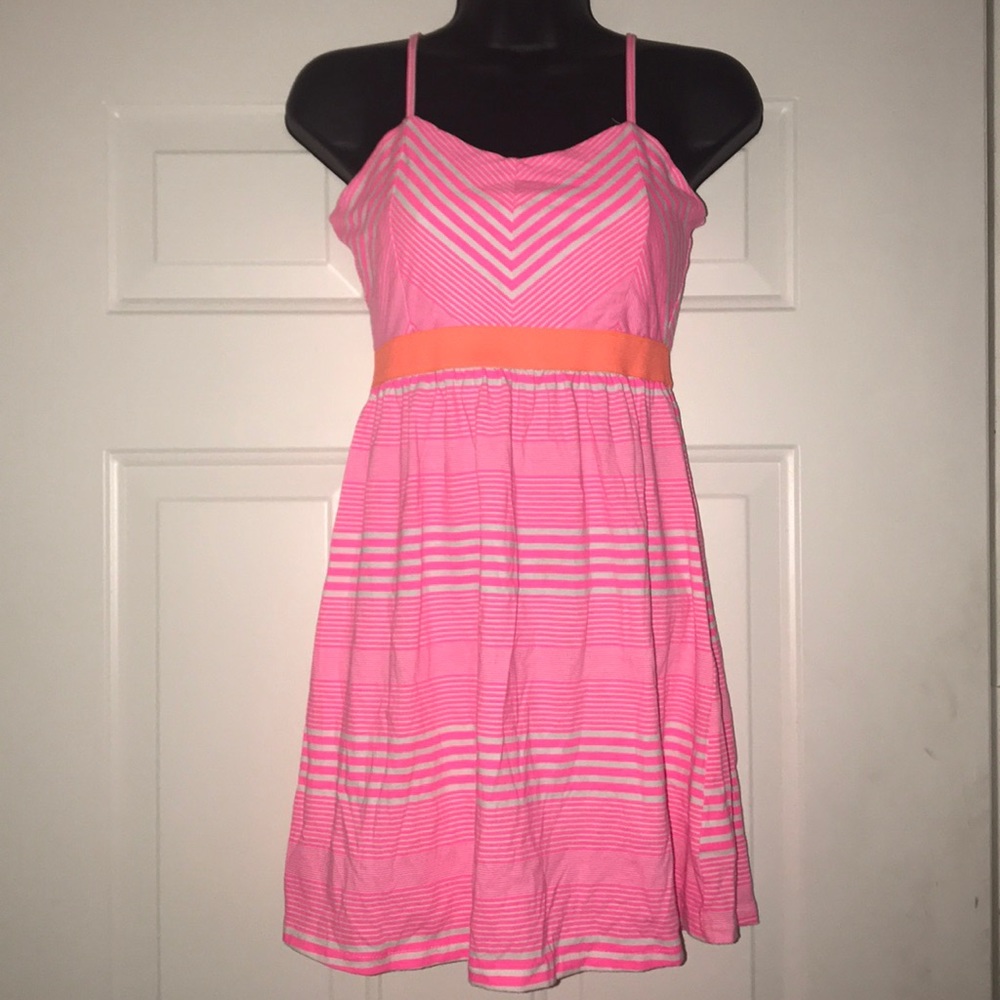 Total Girl Pink & White Striped Dress